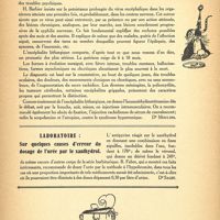 0041 - Page 3 - Chronique scientifique. L’encéphalite léthargique, (Suite et fin) [Dr Moulins] / Laboratoire. Sur quelques causes d'erreur du dosage de l'urée par le xanthydrol [Dr Saget]