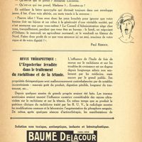 0045 - Page 7 - La lettre anonyme [Paul Reboux] / Revue thérapeutique. L’Ergosterine irradiée dans le traitement du rachitisme et de la tétanie
