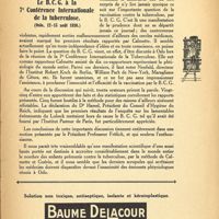 0009 - Page 7 - Revue thérapeutique. Le B. C. G. à la 7e Conférence Internationale de la tuberculose (Oslo, 12-15 août 1930)