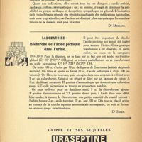 0018 - Page 4 - Chronique scientifique. Traitement de l’angine de poitrine par la radiothérapie [Dr Moulins] / Laboratoire. Recherche de l’acide picrique dans l’urine [Dr Saget]