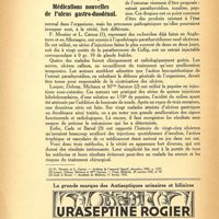 0058 - Page 8 - Revue thérapeutique. Médications nouvelles de l’ulcus gastro-duodénal
