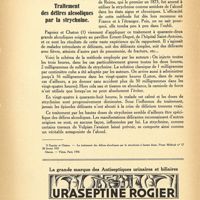 0070 - Page 8 - Revue thérapeutique. Traitement des délires alcooliques par la strychnine
