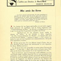 0025 - Page sans numérotation - Mes amis les livres
