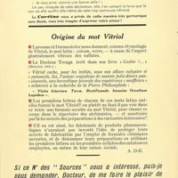 0103 - Page sans numérotation - Origine du mot Vitriol