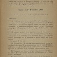 0099 - Page 279 - Société de médecine de Constantinople. Séance du 14 décembre 1923 / Séance du 21 décembre 1923. Présidence du Dr. Aziz Fikret