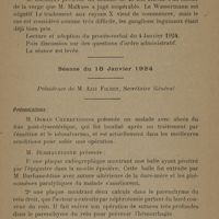 0123 - Page 293 - Société de médecine de Constantinople. Séance du 11 janvier 1924. Présidence de M. Orhan Tahsin / Séance du 18 janvier 1924. Présidence de M. Aziz Fikret