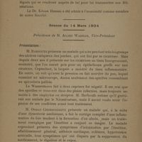 0170 - Page 328 - Société des sciences médicales. Séance du 7 mars 1924 / Séance du 14 mars 1924. Présidence de M. André Wahram