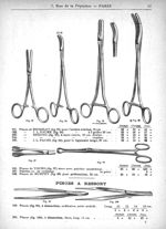 Pinces de Richelot, pinces de J.L. Faure, pinces de Segond / Pinces de Young, pinces de Murphy / Pin [...]