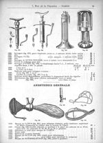 Seringues, genre Impériale [...] seringue d'Aubin, embouts seuls pour seringues, droits, courbés ou  [...]