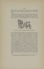 Fig. 188. Voiturette "Planès" attelée à une bicyclette - La bicyclette. Sa construction et sa forme