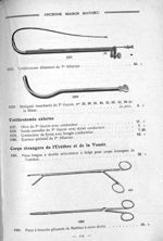 Uréthrotome dilatateur du Pr Albarran. Béniqués tranchants du Pr Guyon. Pince à branche glissante de [...]