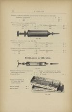 Fig. 226. - Seringue en caoutchouc durci / Fig. 227. - Seringue à instillation du Prof. Guyon / Fig. [...]