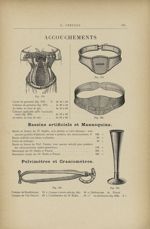 Fig. 578. - Corset de grossesse / Fig. 579. - Ceinture de grossesse / Fig. 580. - Ceinture applicabl [...]