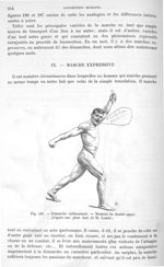 Fig. 192. Démarche enthousiaste. Moment du double appui - Traité de physique biologique. Tome premie [...]