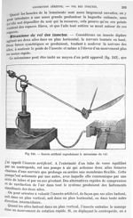 Fig. 243. Insecte artificiel reproduisant le mécanisme du vol - Traité de physique biologique. Tome  [...]