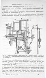 Fig. 330. Appareil enregistreur de Marey modifié (A) et manomètre double à mercure de Fr. Franck (B) [...]