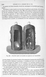 Fig. 580. Paul Bert répète sur lui-même son expérience sur l'anoxyhémie - Traité de physique biologi [...]