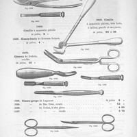 0028 - Page 30 - Cisaille à appareils plâtrés. Ciseau-gouge de Legouest. Ciseaux à iridectomie.