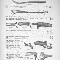 0099 - Page 101 - Sonde de Pinard, en métal nickelé. Sonde dilatatrice de Segond, à injections. Spéculums pour bains...