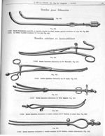 Fig. 840. Sonde évacuatrice argentée du Prof. Guyon, grande courbure/ Fig. 841. La même, à petite co [...]