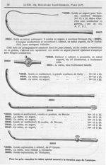 30822. Sonde en argent, pour homme, courbure Béniqué / 30830. Embout à robinet à poussette, en métal [...]