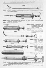 30885. Instillateur en argent, du Dr Maringer / 30890. Seringue pour instillations, du Pr Guyon / 30 [...]