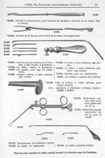 31451. Crochet à recouvrement / 31453. Crochet du Pr Guyon / 31455. Curette urétrale fenêtrée du Dr  [...]