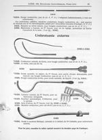 31516. Bougie conductrice / 31522 et 31523. Conducteur cannelé, de Syme / 31525. Sonde cannelée, en  [...]