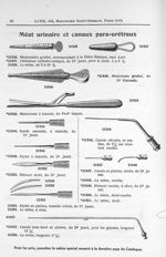 31535. Méatomètre gradué / 31537. Dilatateur cylindro-conique, du Dr Janet / 31540. Méatotome gradué [...]