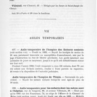 0099 - Page 87 - VII. Asiles temporaires.