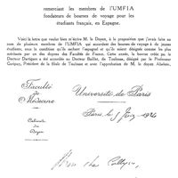 0044 - Page 42 - Lettre de M. le Doyen de la Faculté de Médecine de Paris, le professeur H. Roger.