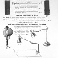 0035 - Page 35 - Lampes électriques à pied pour raccordement direct aux stations centrales.