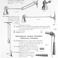 0038 - Page 38 - Photophores, lampes frontales réflecteurs frontaux.