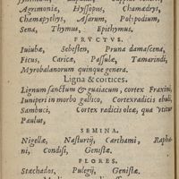 0018 - sn - Herbae. Fructus. Ligna & cortices. Semina. Flores. Medicamenta alia officinarum