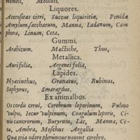 0037 - sn - Semina. Flores. Liquores. Gummi. Metallica. Lapides. Ex animalbus. Composita