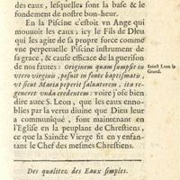0027 - Page 11 - Des qualitez des eaux simples. Chapitre II
