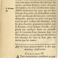 0180 - Page 164 - Que les vents peuuent mettre le feu aux mineraux sousterrains. Chapitre IV