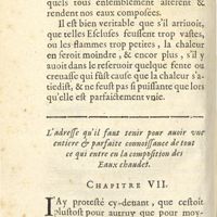0196 - Page 180 - L'adresse qu'il faut tenir pour auoir une entiere & parfaite connoissance de tout ce qui entre en la composition des eaux chaudes. Chapitre VII