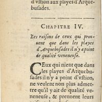 0042 - Page 16 - Chapitre IV. Les raisons de ceux qui prouuent que dans les playes d'arquebusades il n'y a point de qualité veneneuse