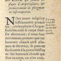 0159 - Page 133 - Chapitre XXI. Des accidens qui suiuent les playes d'arquebusades, & premierement du phlegmon ou inflammation