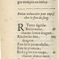 0424 - Page 400 - Potion vulneraire pour empescher le flux de sang