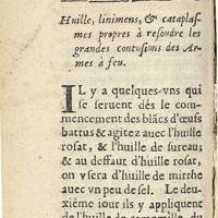0434 - Page 410 - Huille, linimens, & cataplasmes propres à resoudre les grandes contusions des armes à feu