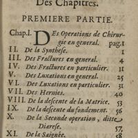 0023 - Page sans numérotation - Indice des Chapitres