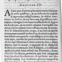 0024 - Page 12 - A quoy est necessaire les sept planettes, & les douze signes du Zodiaque en la science de chiromence. Chapitre III