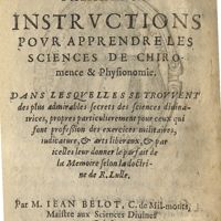0003 - Page sans numérotation - Familieres instructions pour apprendre les sciences de Chiromence & Physionomie