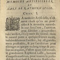 0433 - Page 415 - Que c'est que la Memoire Artificielle, ou l'Art de Raymond Lulle. Chap. I