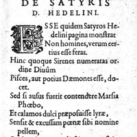 0011 - Page sans numérotation - In librum De satyris D. Hedelini