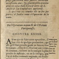 0085 - Page 67 - De l'operation manuelle de l'hernie variqueuse. Chap. XXVIII