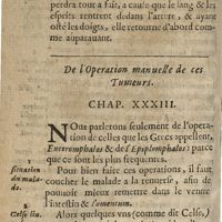 0094 - Page 76 - De l'operation manuelle de ces tumeurs. Chap. XXXIII