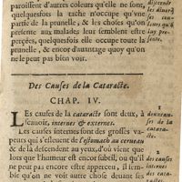 0143 - Page 125 - Des causes de la cataracte. Chap. IV
